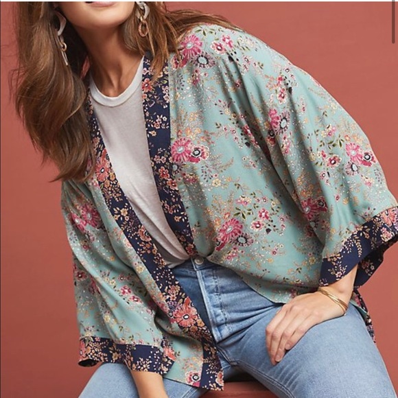 Anthropologie Jackets & Blazers - KACHEL x Anthropologie Floral Lounge Jacket 🌸
